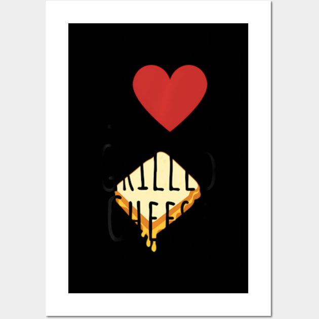 I Love Grilled Cheese Wall Art by SanJKaka